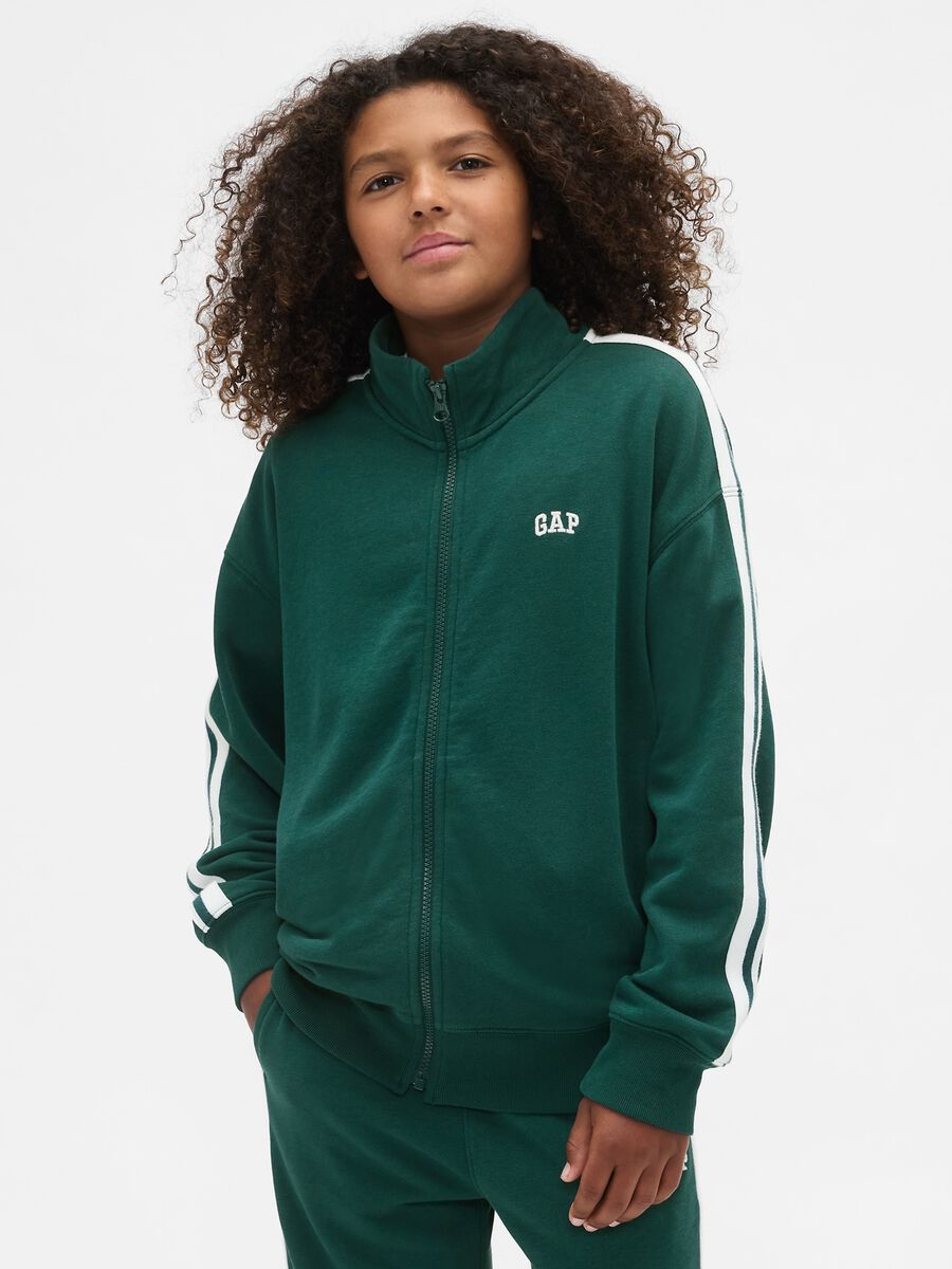 Green Cotton Blend Sweatshirt_0