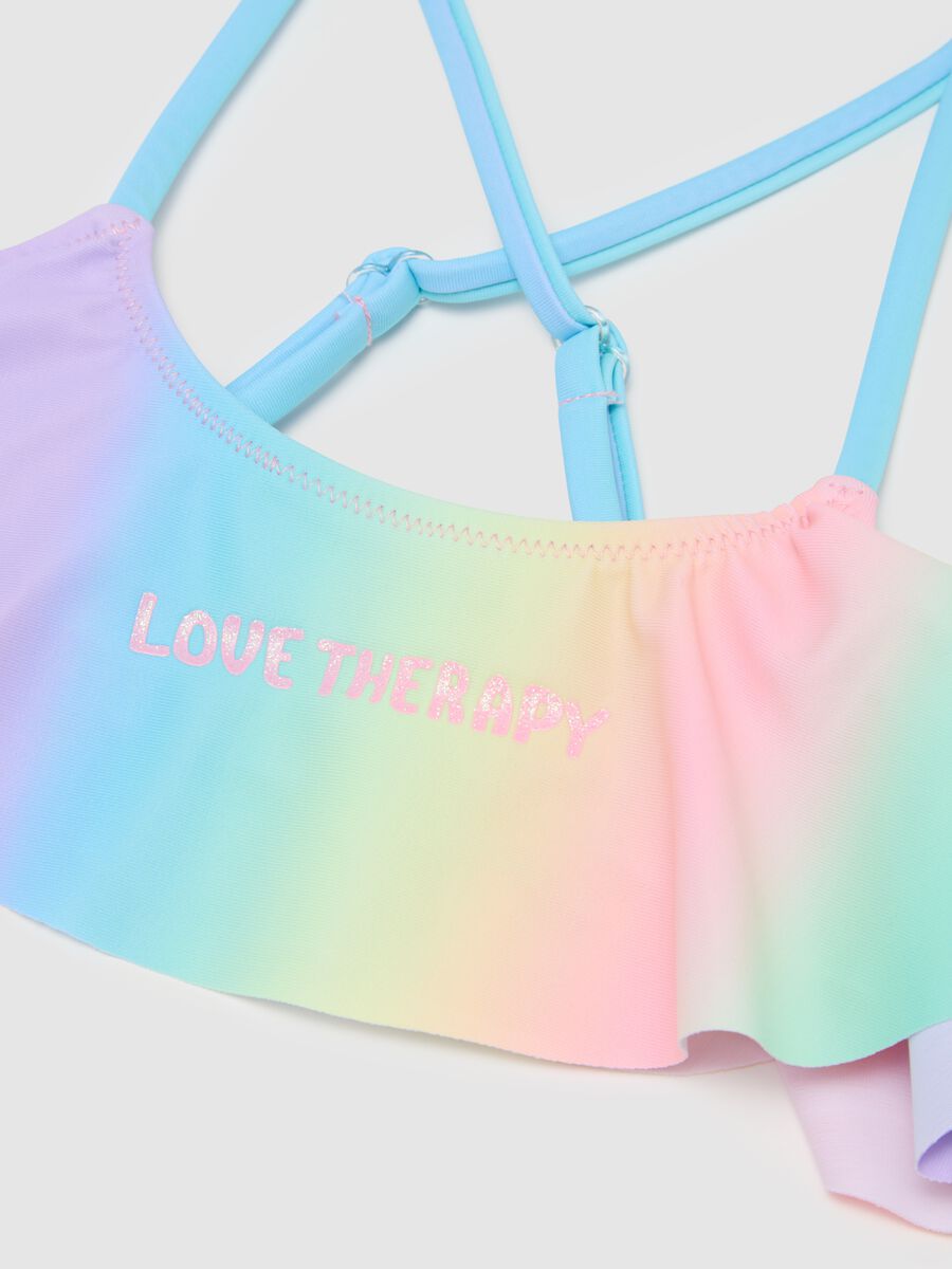 Girls' Multicolor Stretch Blend Bikini_2