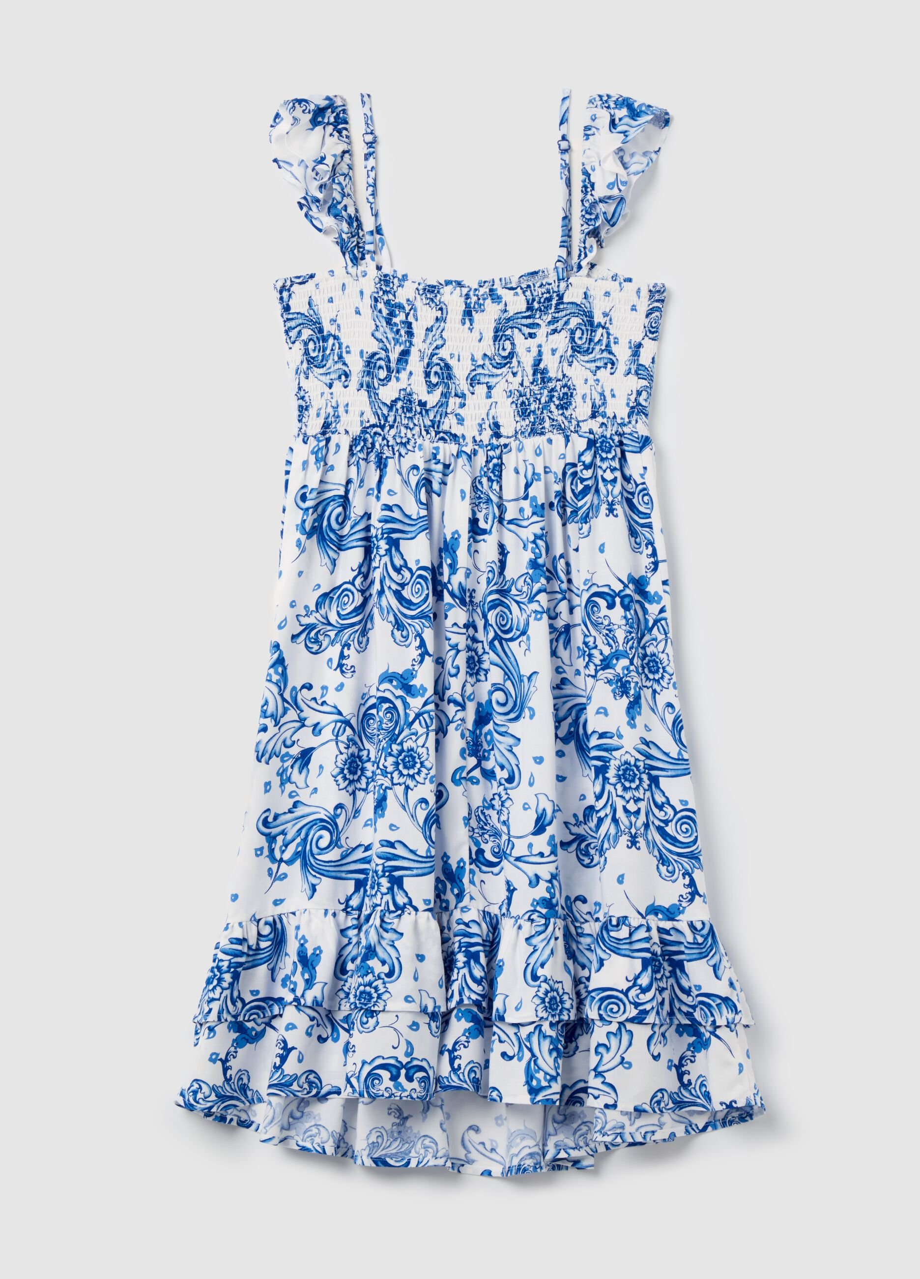 Short off-the-shoulder maternity dress