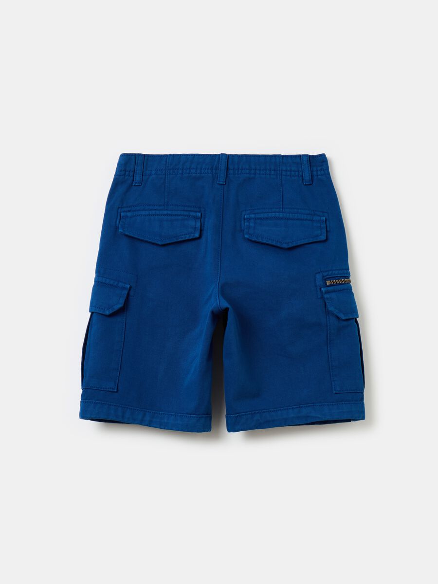 Cotton cargo Bermuda shorts_3