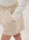 Shorts in puro cotone beige da ragazza relaxed fit_2