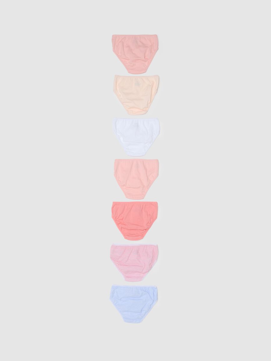 Regular fit girl's multicolour pure cotton briefs set_1
