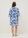 Multicoloured pure cotton kaftan with floral print_3