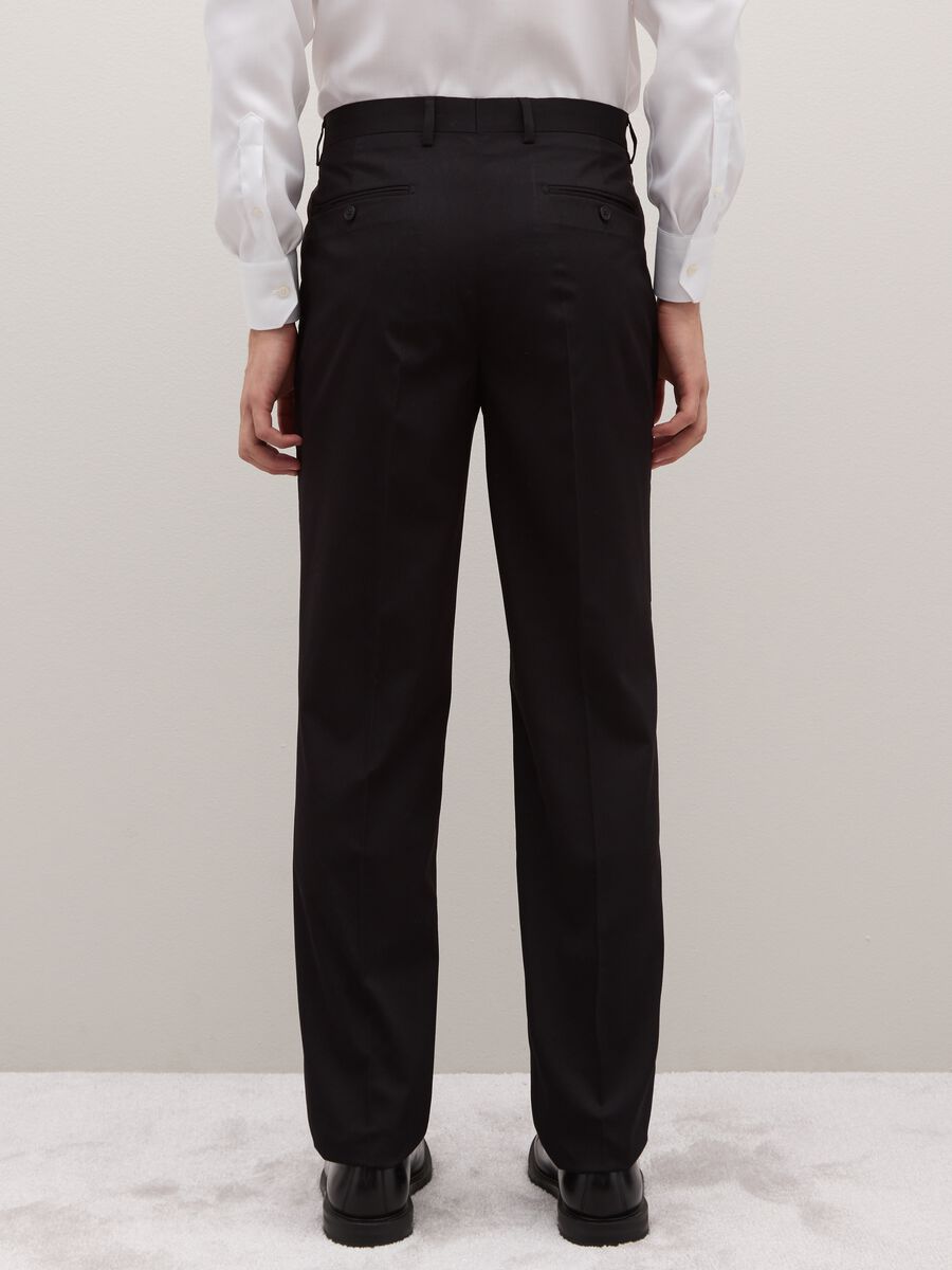 Black elegant regular fit trousers_2