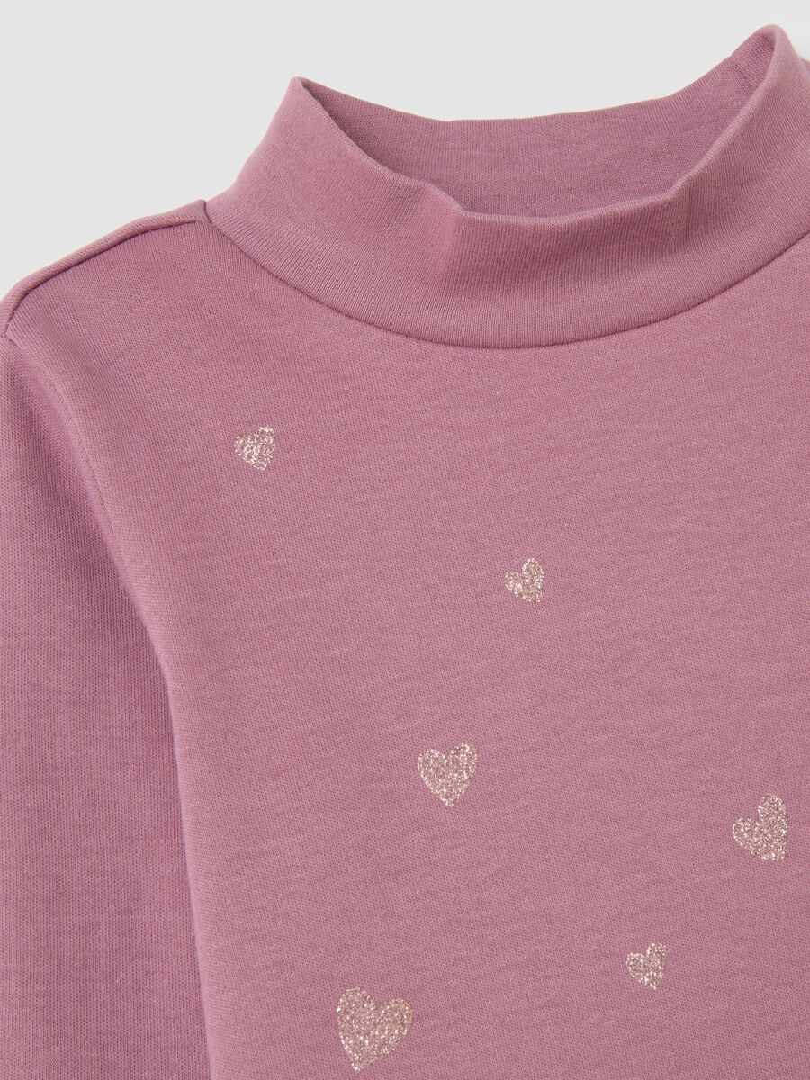 Girl's pink pure cotton regular fit jumper_3