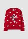 Maglia rossa a tema Minnie & Me con cuori_0
