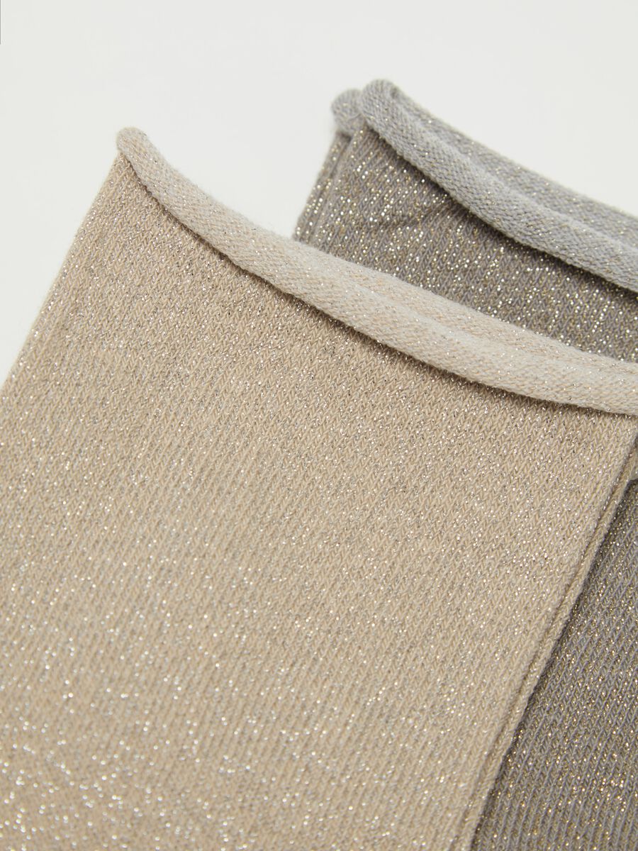 Bipack calze corte in lurex_1