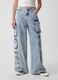 Baggy-fit cargo jeans with multiple pockets_1