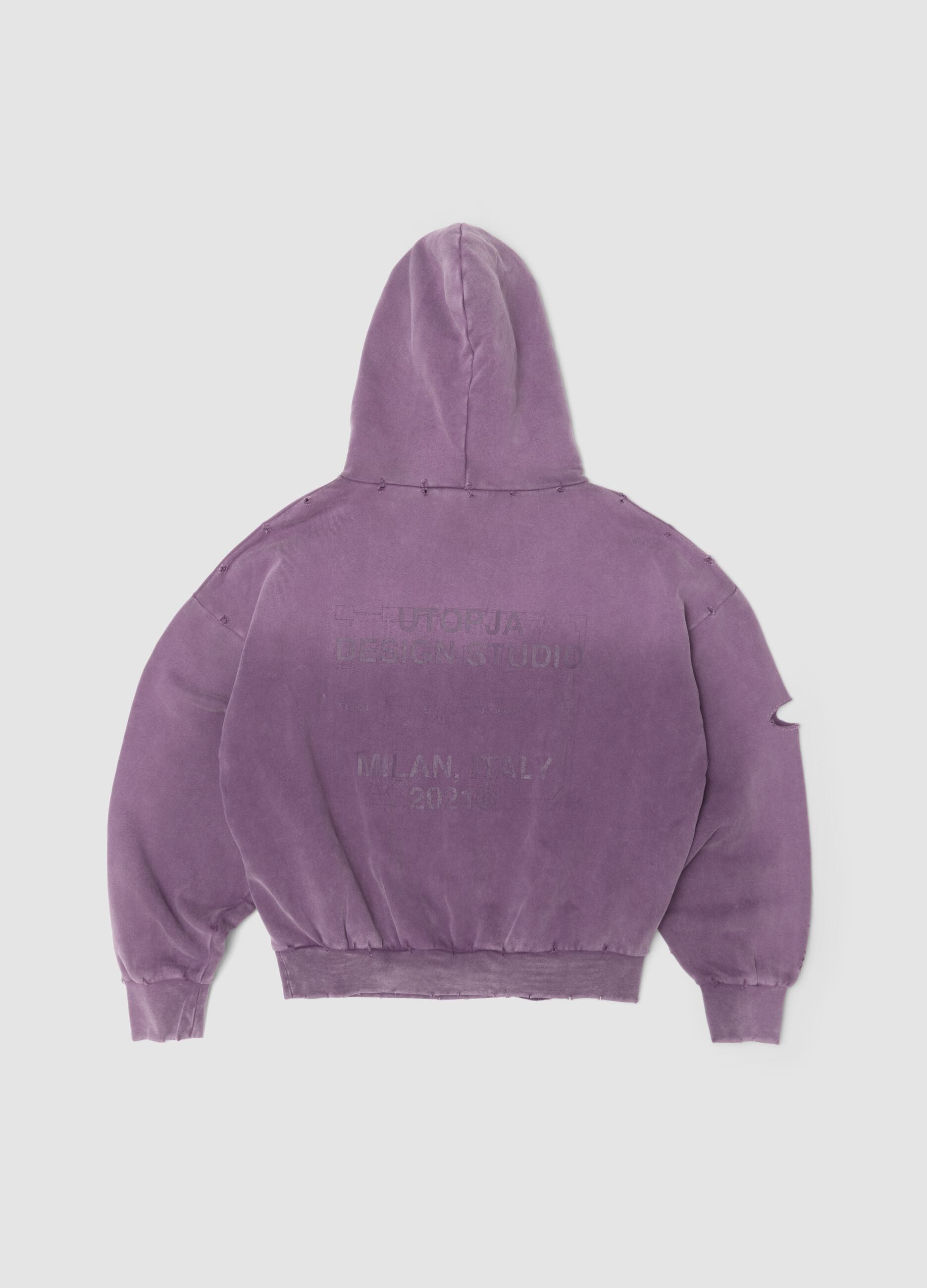 Hoodie Sunfaded Burgundy