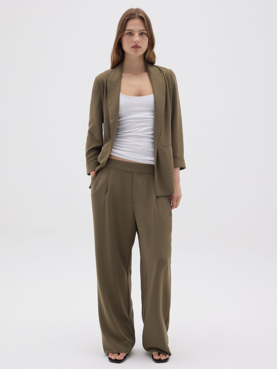 Women's Wide Green Trousers_0