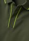 Green stretch cotton polo shirt with classic collar_5