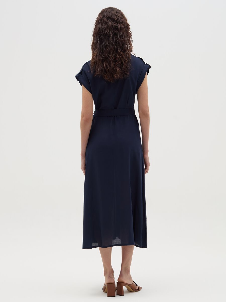 Long shirt dress with belt_2