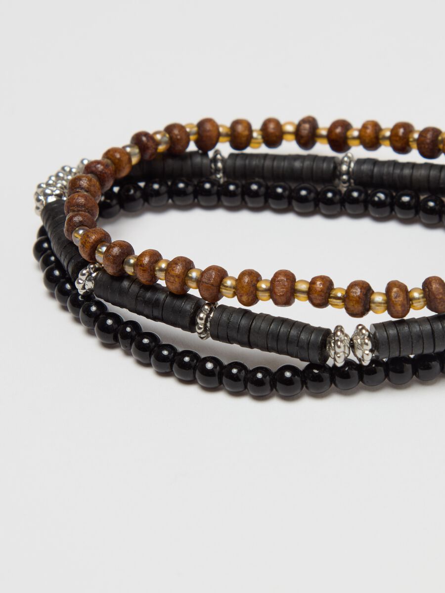 Three-pack bracelets with beads_1
