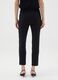 Black Viscose Blend Slim Fit Trousers_2