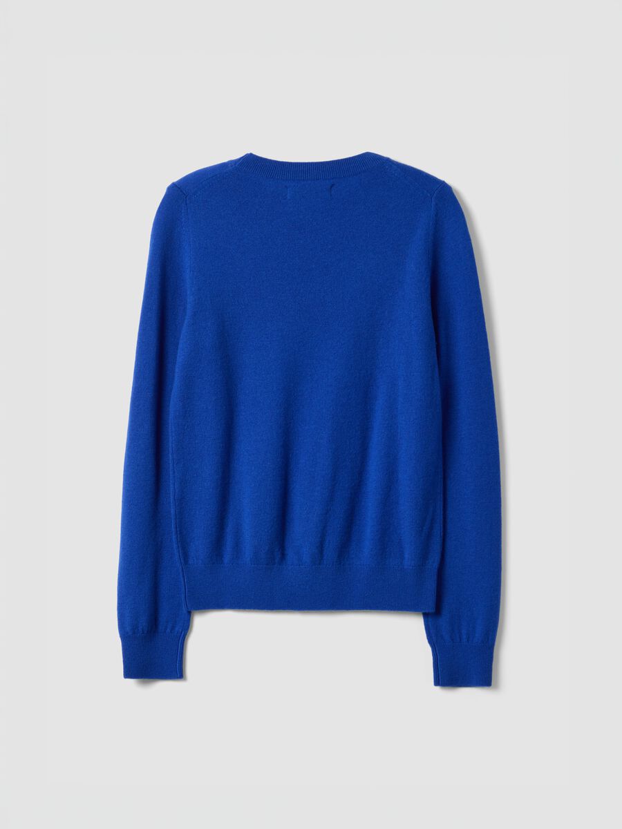 Blue pure wool crew-neck jumper_2