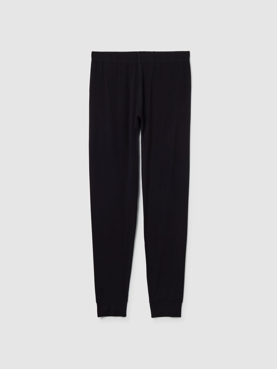 Black Regular Fit Leggings_4