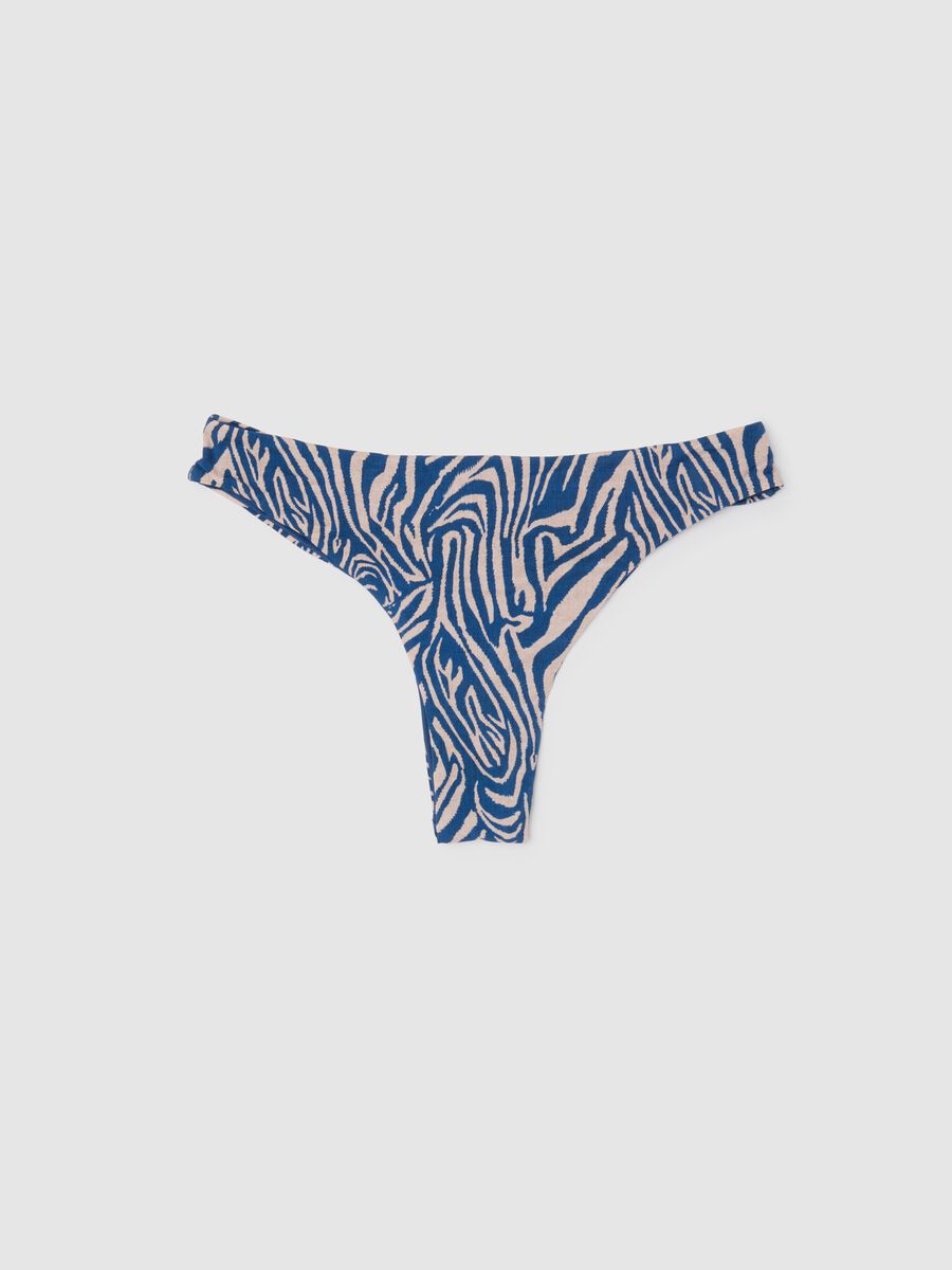 Women's multicolour stretch thong briefs_0