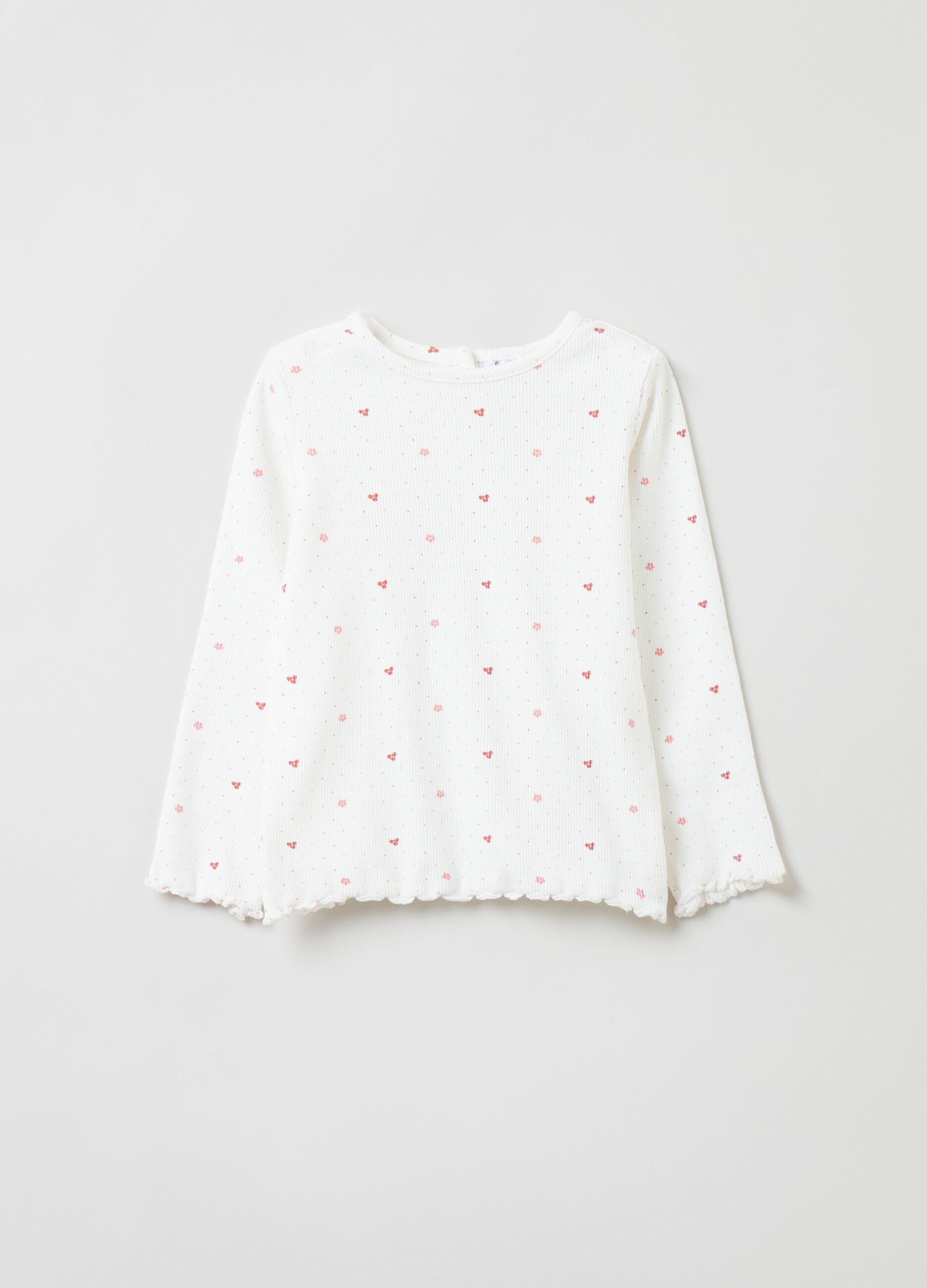 T-shirt a maniche lunghe con stampa_0