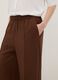 Wide leg brown jogger trousers in Lyocell and viscose blend_3