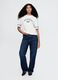 White cotton cropped T-shirt from Gap_1