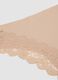 Beige stretch microfibre briefs with lace_2