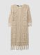 Beige crochet dress in cotton-viscose blend, regular fit_4