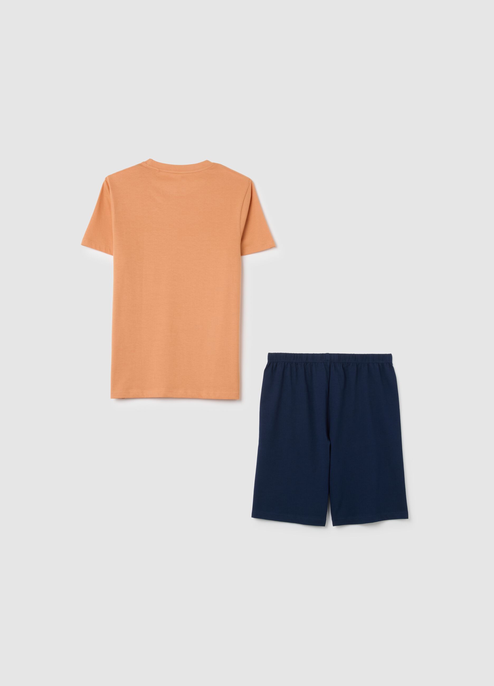 Boy's summer outfit in multicolour pure cotton, regular fit