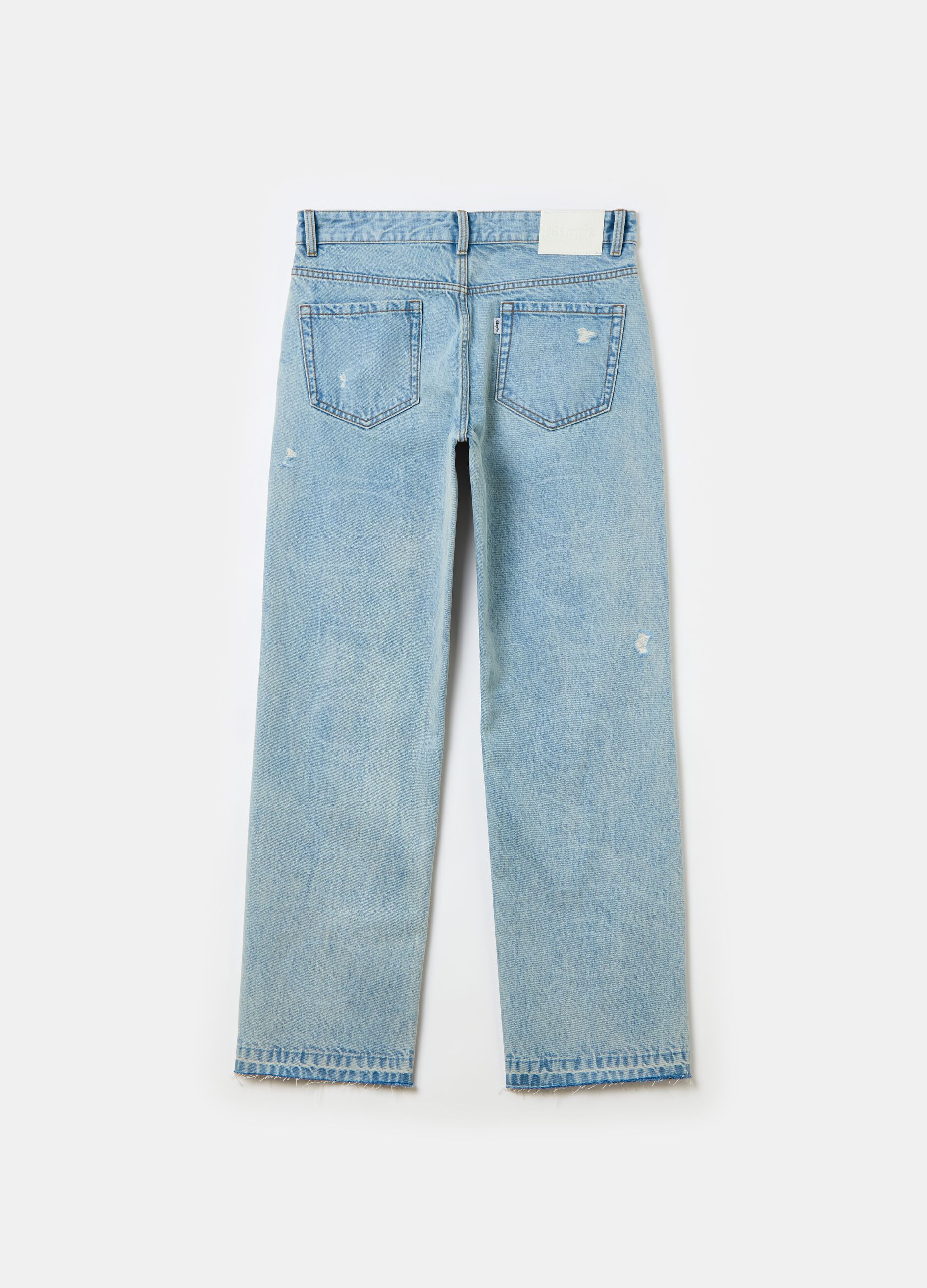 Baggy Lasered Denim