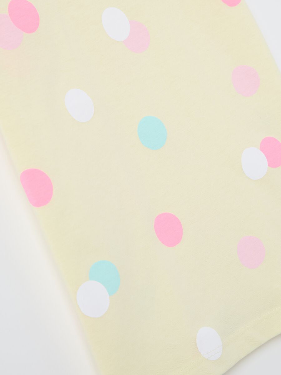 Yellow T-shirt in cotton with print_3