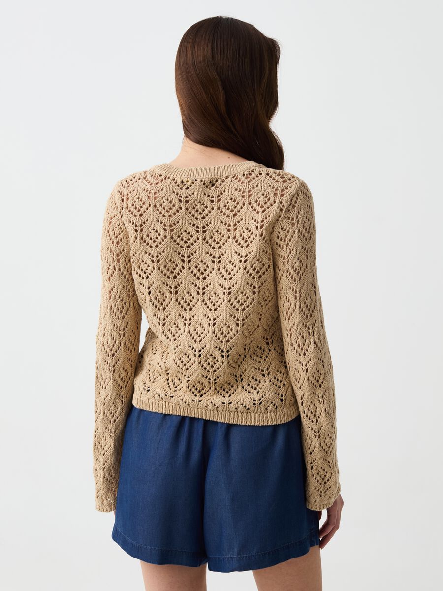 Crochet top with long sleeves_2