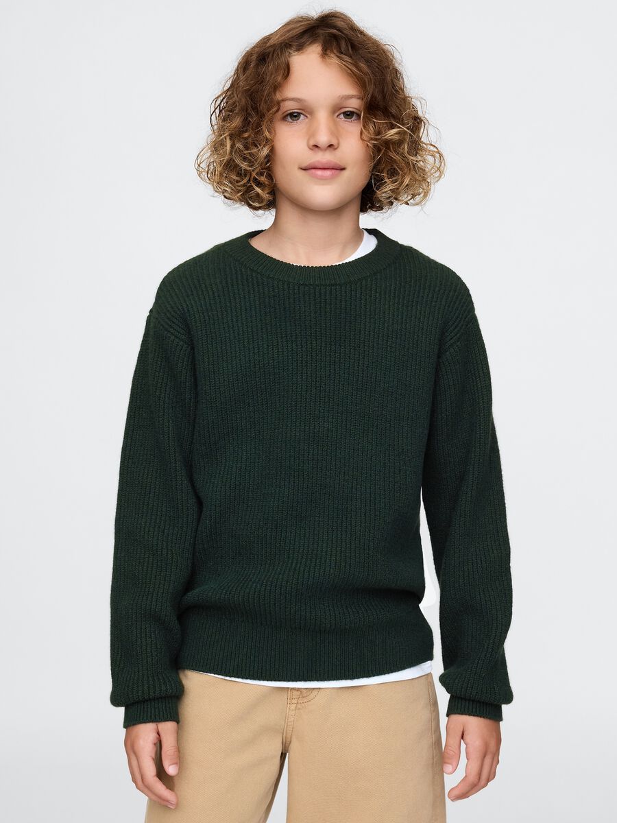 Pullover with ribbed design_0
