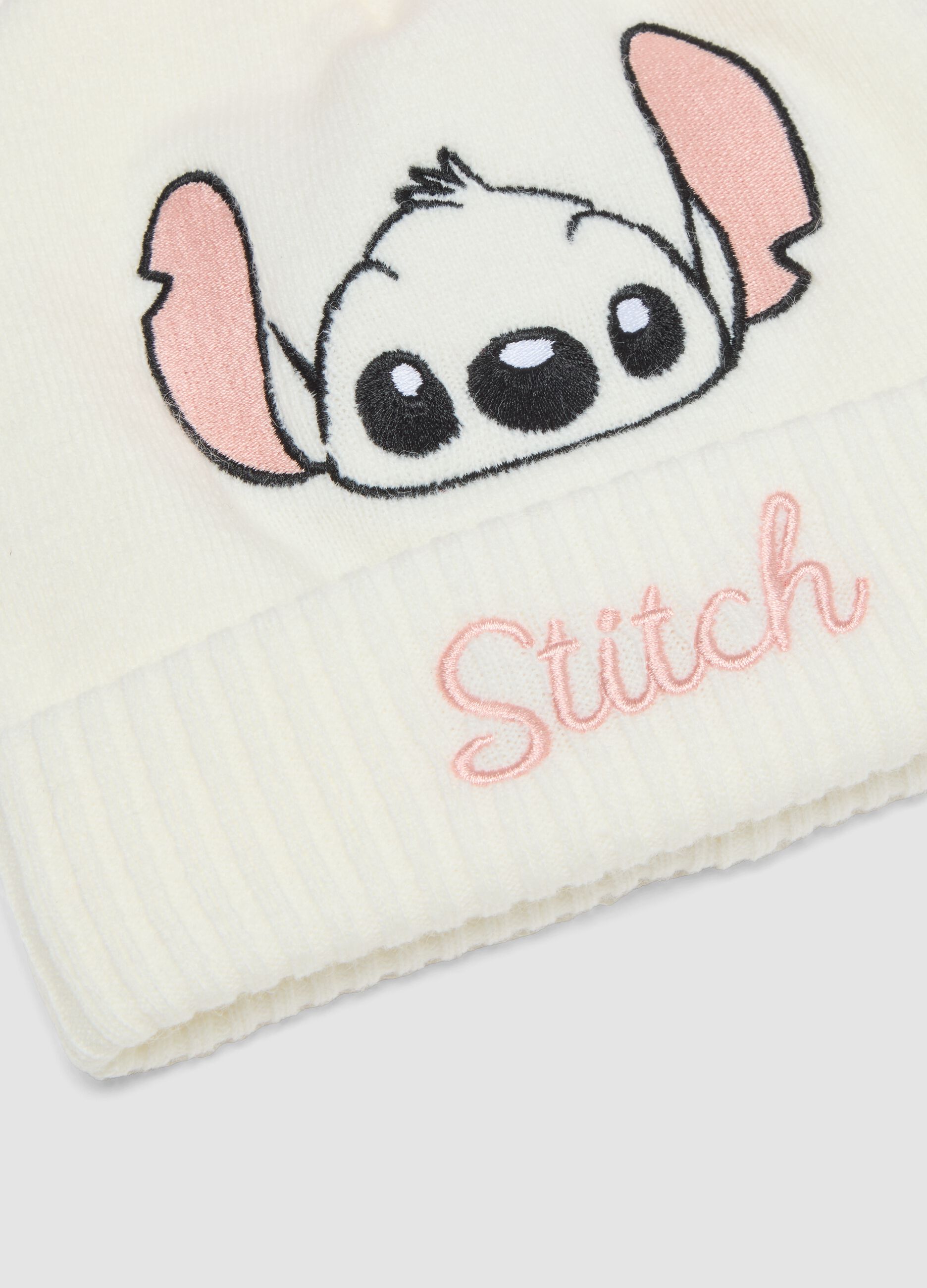 White Lilo & Stitch Hat and Gloves Set