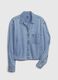 Crop shirt in denim_5