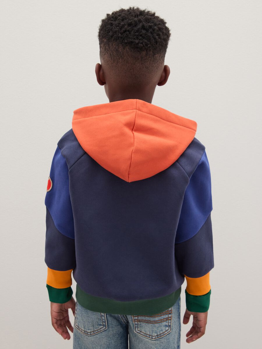 Children's multicolour cotton-blend oversized sweatshirt_1