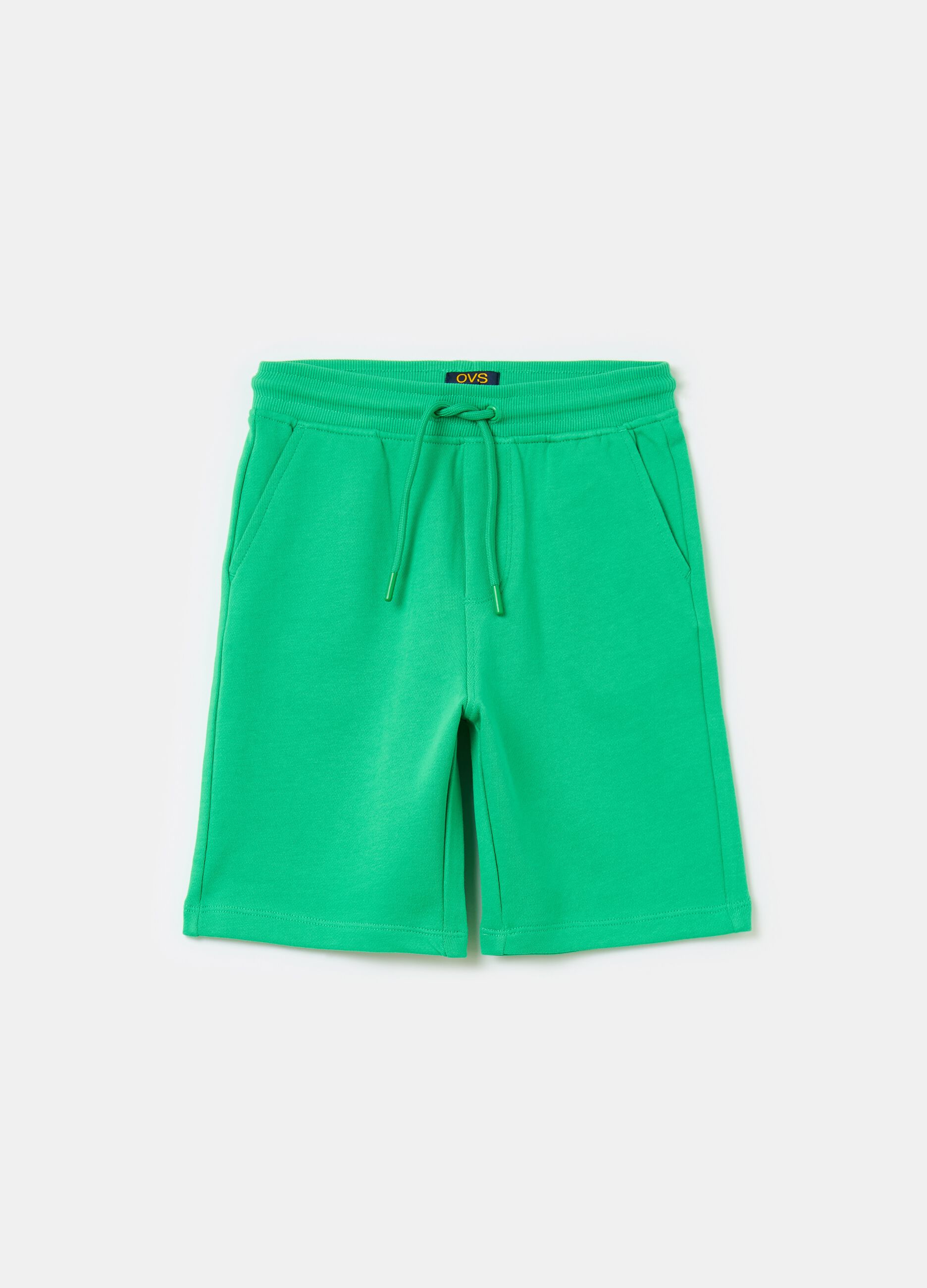 Essential Bermuda shorts in organic cotton fleece