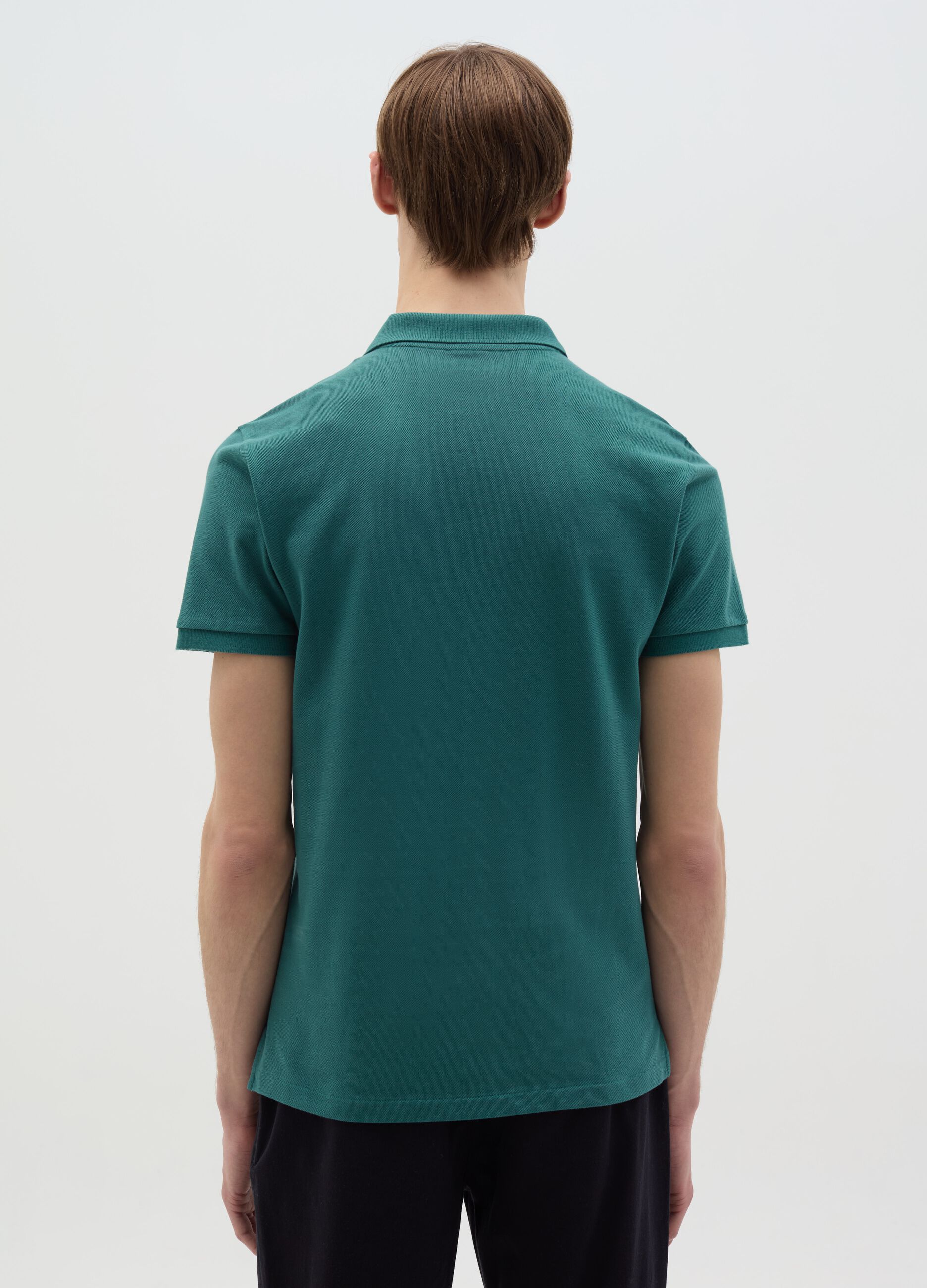 Polo shirt in organic cotton piquet