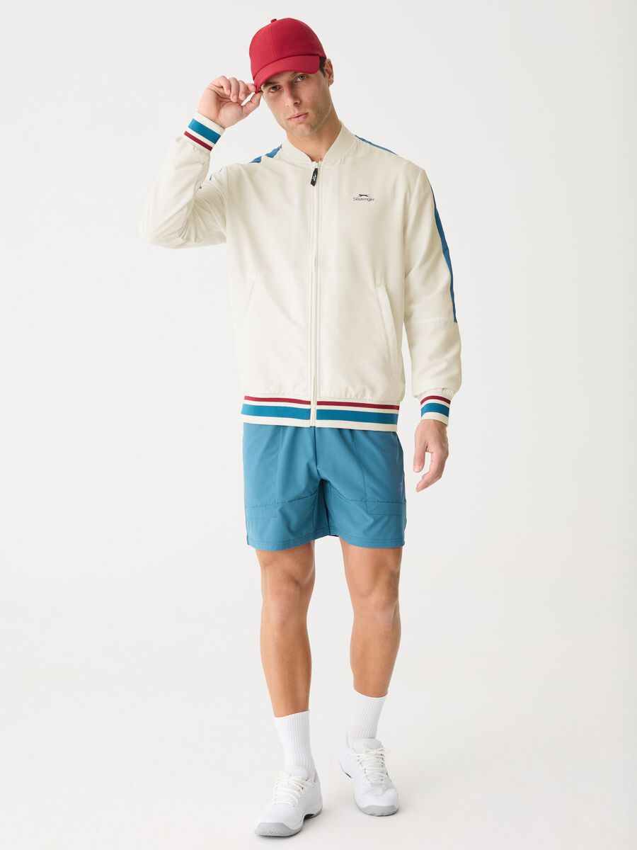 SLAZENGER full-zip sweatshirt with contrasting edging_1