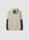 Beige cotton-blend hoodie_2