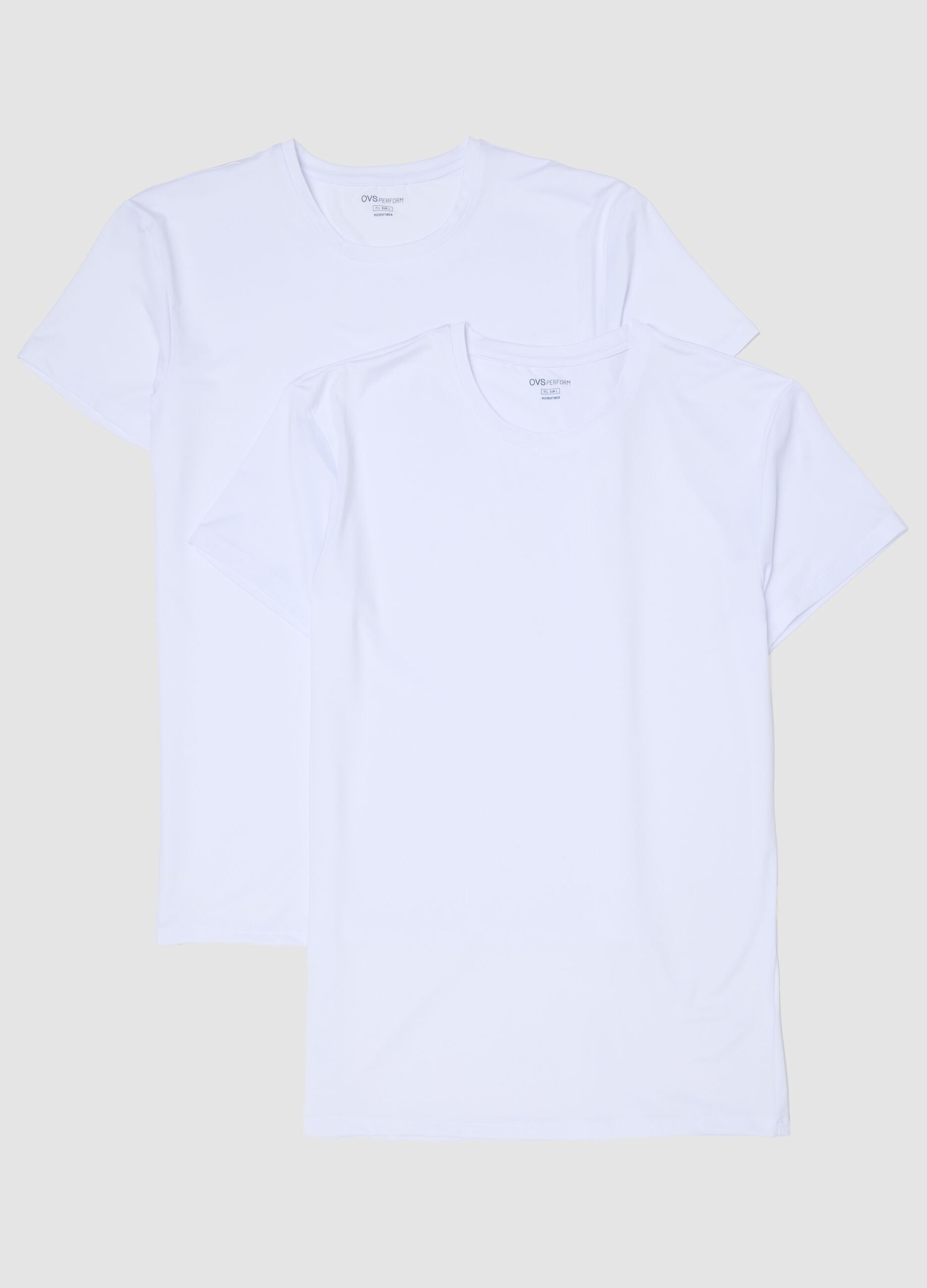 2-pack of white stretch T-shirts