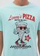Slub jersey T-shirt with pizza print_2