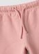 Pink pure cotton set with crew-neck sweatshirt_3