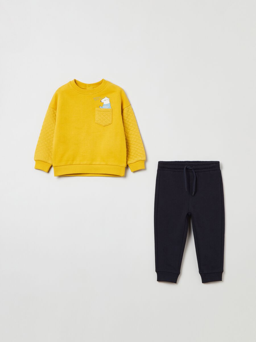 Fleece jogging set with print_0