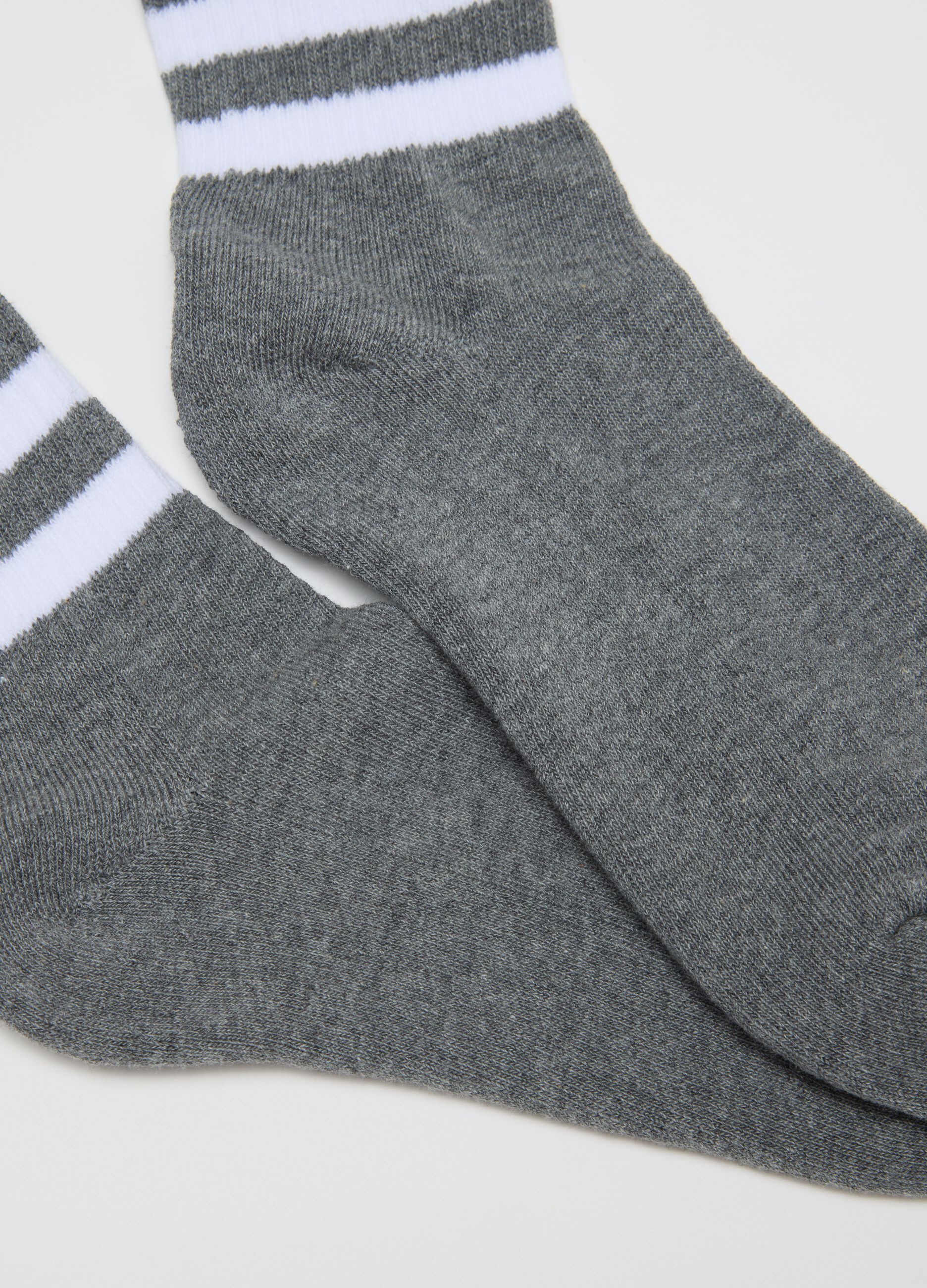 Multicolour cotton blend socks tripack set