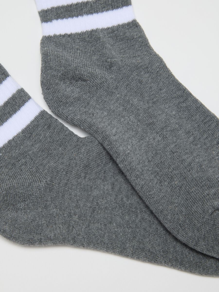 Multicolour cotton blend socks tripack set_1