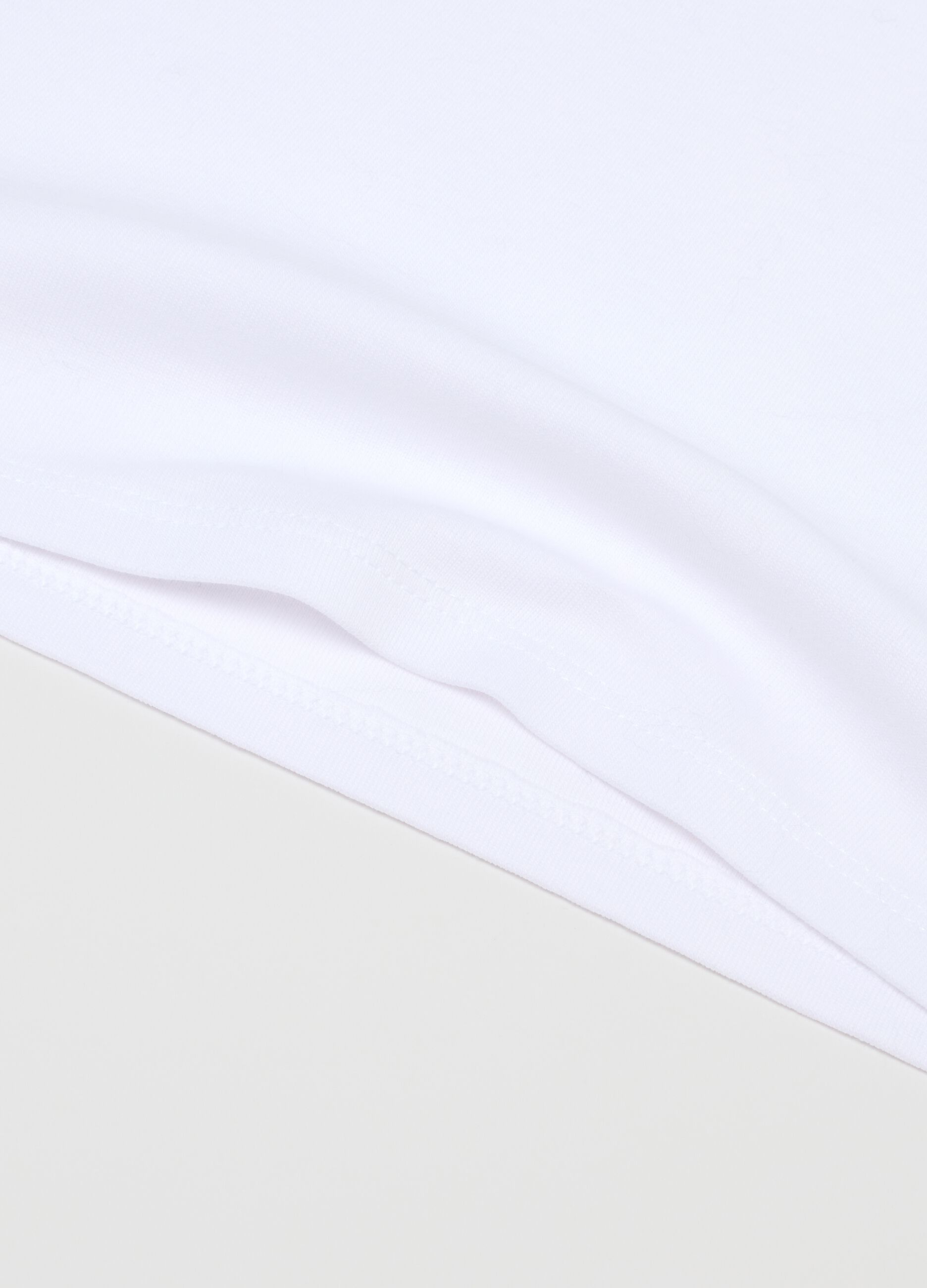 Girls' White Sleeveless T-Shirt Twin Pack in Pure Cotton Regular Fit