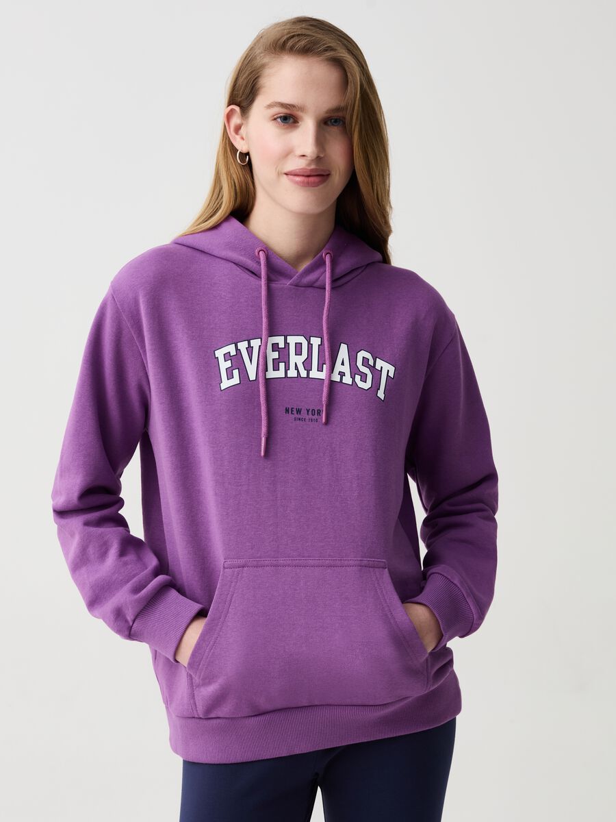 Sweatshirt with hood and logo print_2