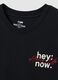 Regular fit black pure cotton t-shirt with print_5
