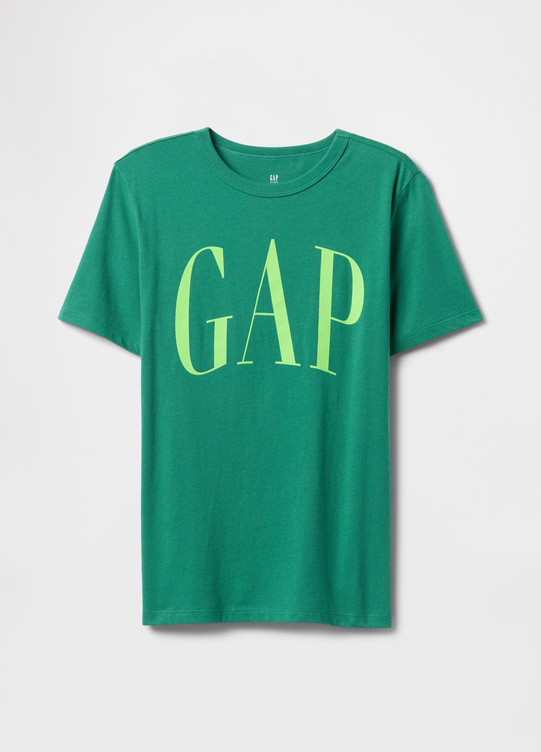 Green pure cotton T-shirt with GAP logo