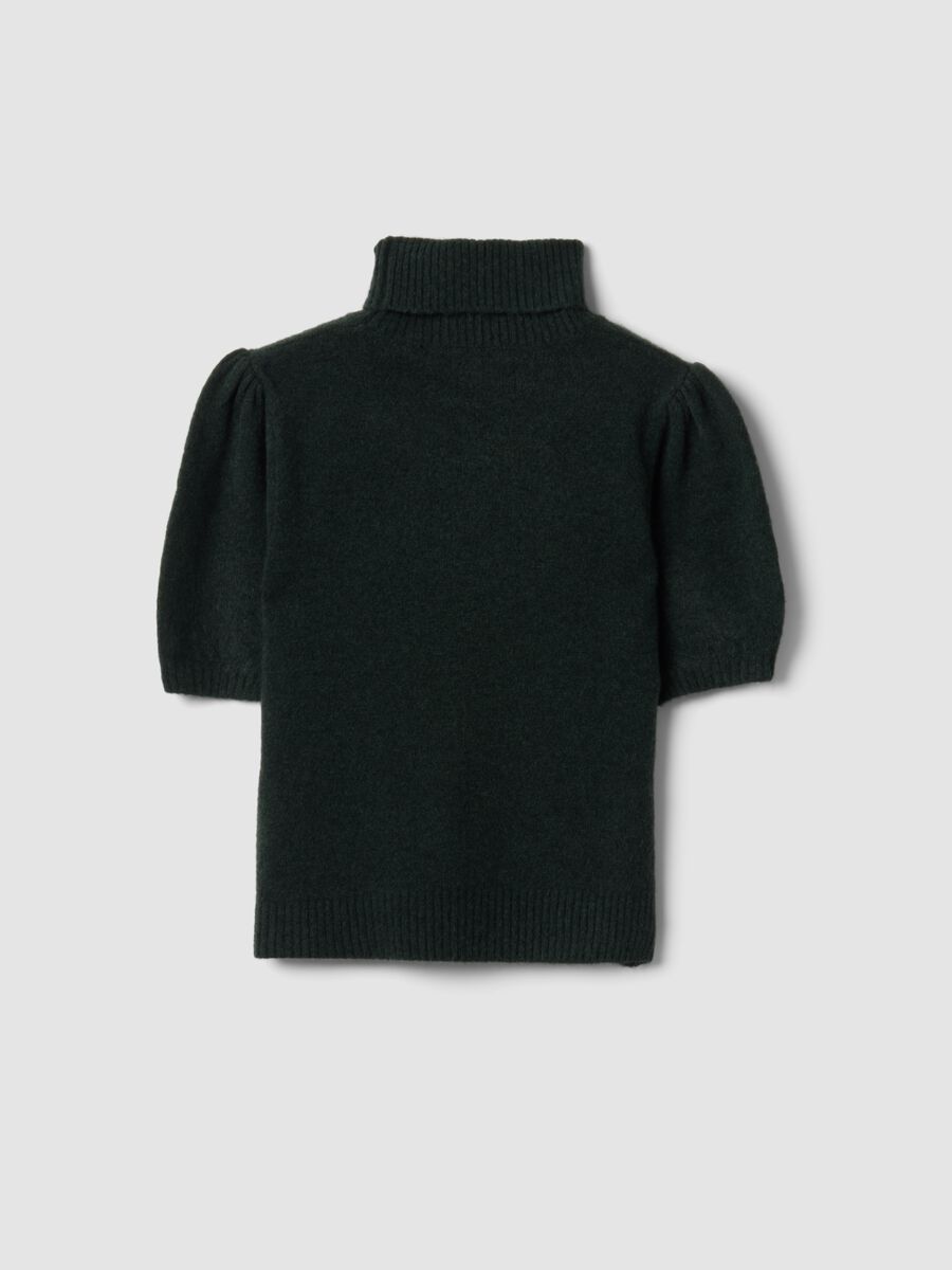 Maglia verde dolcevita in viscosa elasticizzata_6
