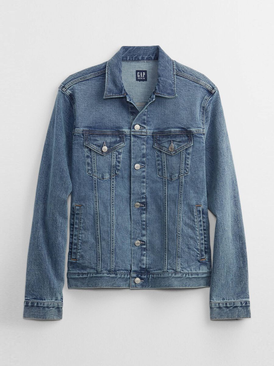 Giacca in denim acid wash_2